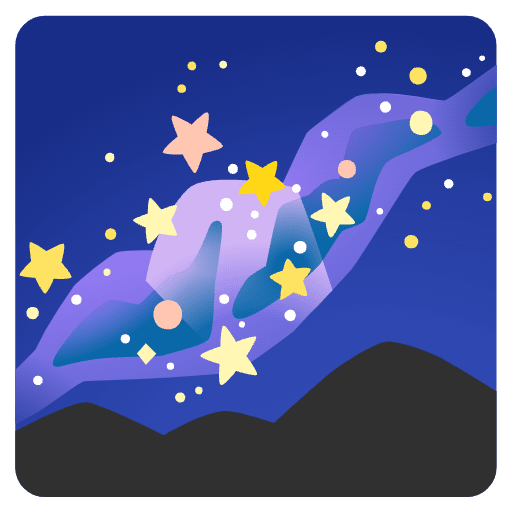 Milky Way Element from Noto Emojis Set