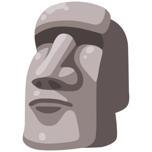 Moai Emoji from Noto Emoji Set