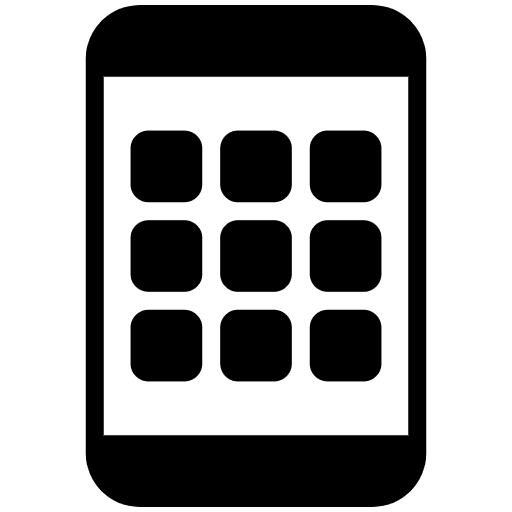 Mobile Phone High Contrast Element from Fluent Emoji High Contrast Set