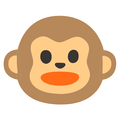 Monkey Face Emoji from Noto Emoji Set