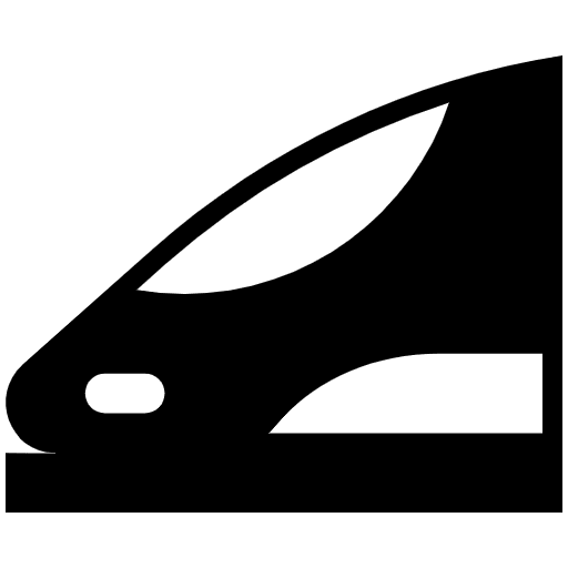 Monorail High Contrast Emoji from Fluent Emoji High Contrast Set