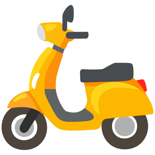 Motor Scooter Emoji from Noto Emojis Set