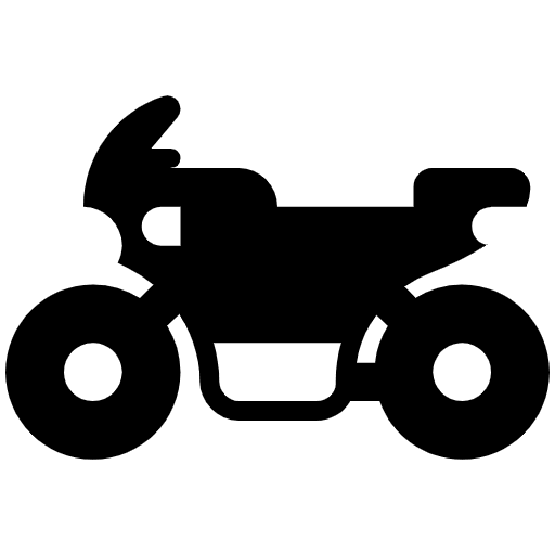 Motorcycle High Contrast Emoji from Fluent Emoji High Contrast Set