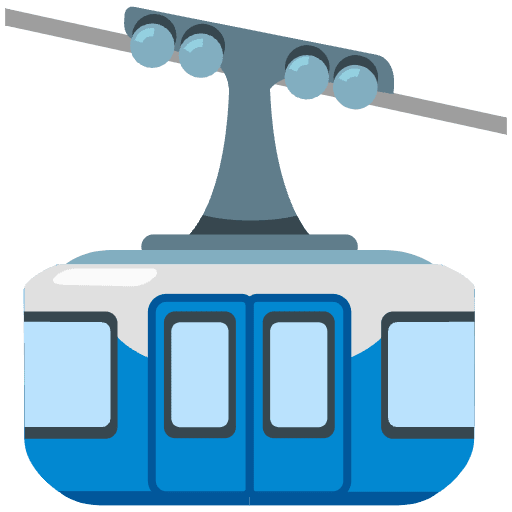 Mountain Cableway Emoji from Noto Emojis Set