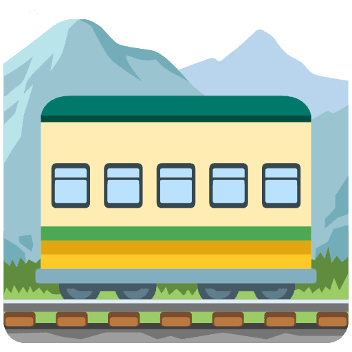 Mountain Railway Emoji from Noto Emojis Set