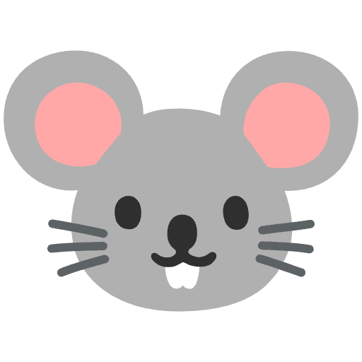 Mouse Face Emoji from Noto Emojis Set