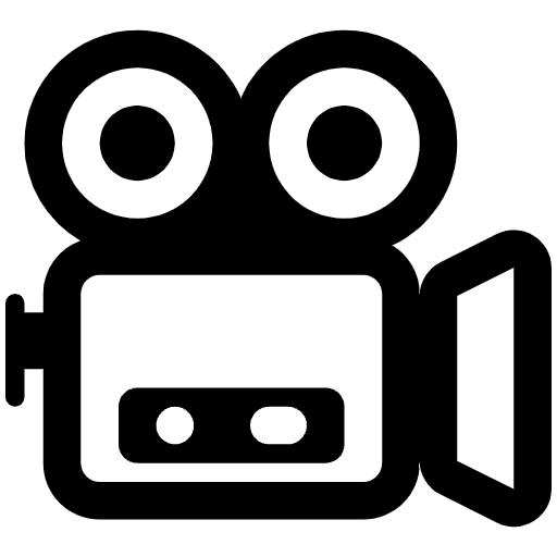 Movie Camera High Contrast Emoji from Fluent Emoji High Contrast Set