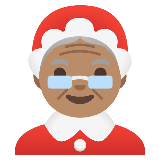 Mrs. Claus Medium Skin Tone Emoji from Noto Emoji Set