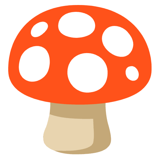 Mushroom Emoji from Noto Emojis Set