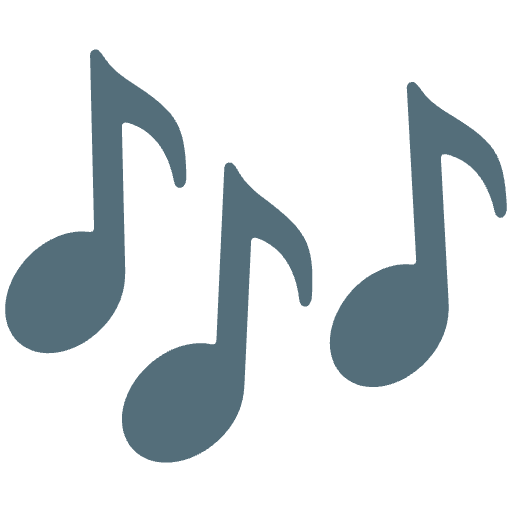 Musical Notes Emoji from Noto Emojis Set