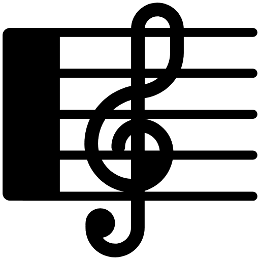 Musical Score High Contrast Emoji from Fluent Emoji High Contrast Set