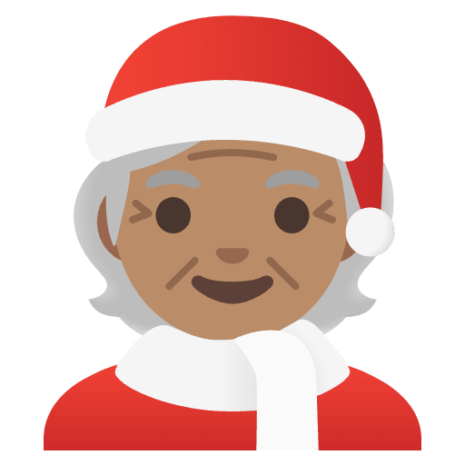 Mx Claus Medium Skin Tone Emoji from Noto Emojis Set