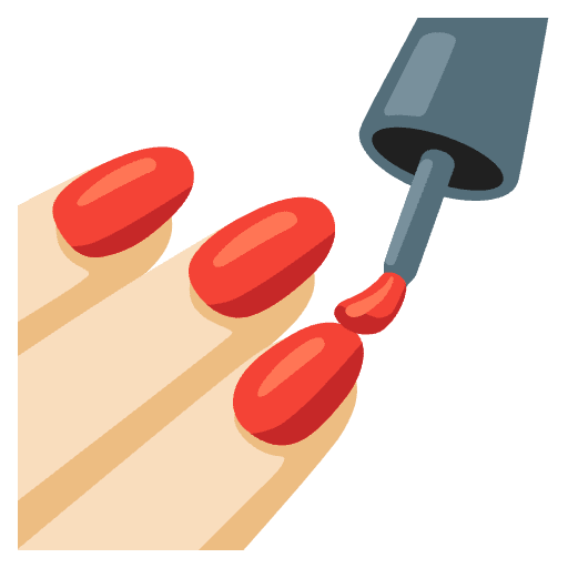 Nail Polish Light Skin Tone Element from Noto Emojis Set