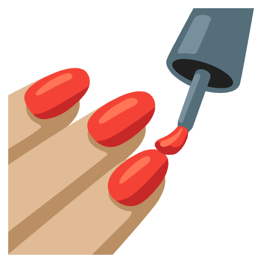 Nail Polish Medium Light Skin Tone Emoji from Noto Emojis Set