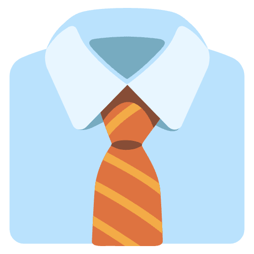 Necktie Emoji from Noto Emojis Set