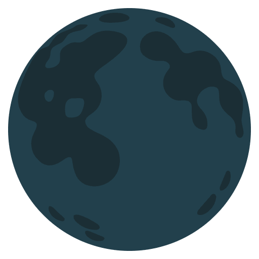 New Moon Emoji from Noto Emoji Set