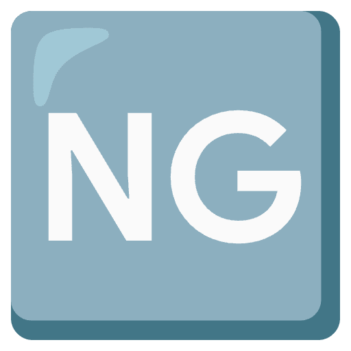 Ng Button Emoji from Noto Emoji Set