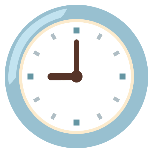 Nine O’clock Emoji from Noto Emojis Set