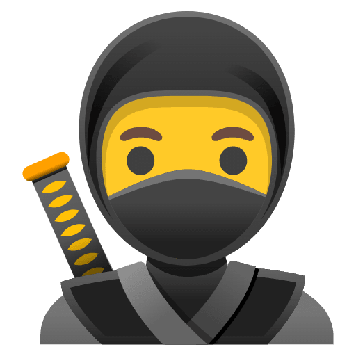 Ninja Emoji from Noto Emojis Set