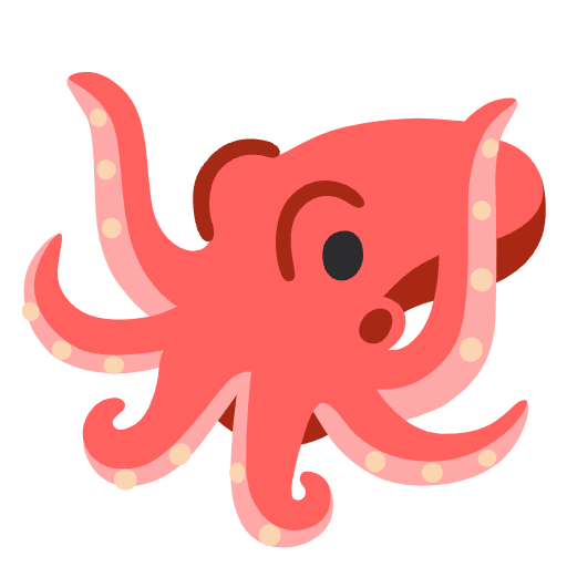 Octopus Emoji from Noto Emojis Set