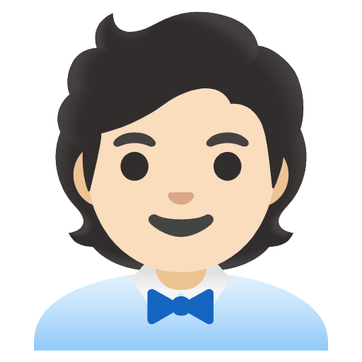 Office Worker Light Skin Tone Emoji from Noto Emojis Set