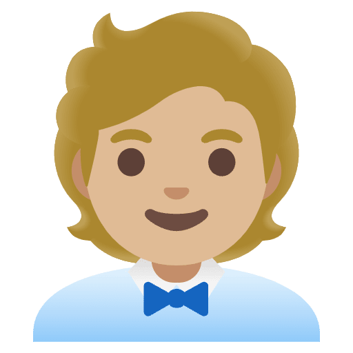 Office Worker Medium Light Skin Tone Element from Noto Emojis Set