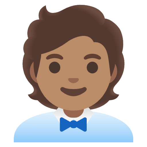 Office Worker Medium Skin Tone Element from Noto Emojis Set