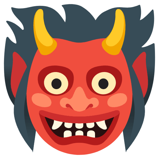Ogre Emoji from Noto Emojis Set