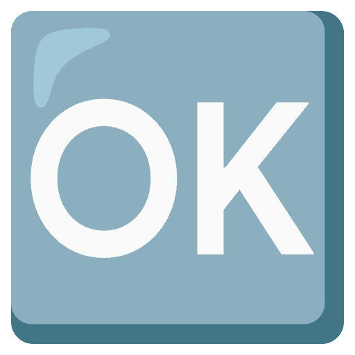 Ok Button Emoji from Noto Emoji Set