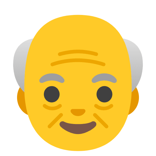 Old Man Emoji from Noto Emojis Set