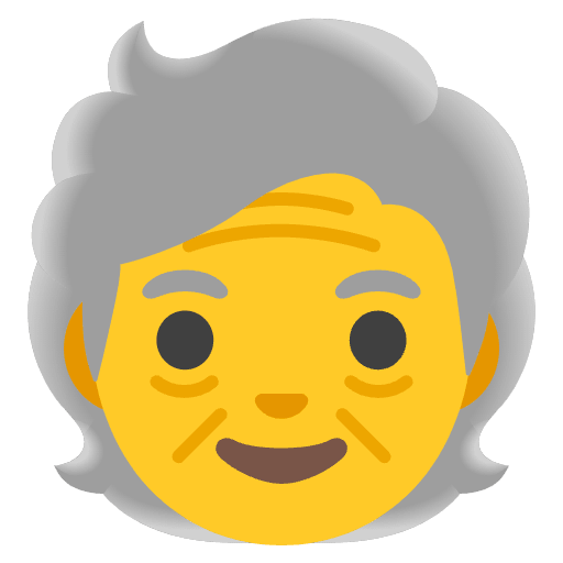 Older Person Emoji from Noto Emojis Set