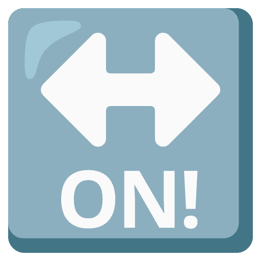On! Arrow Emoji from Noto Emojis Set