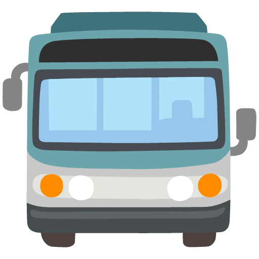 Oncoming Bus Emoji from Noto Emojis Set