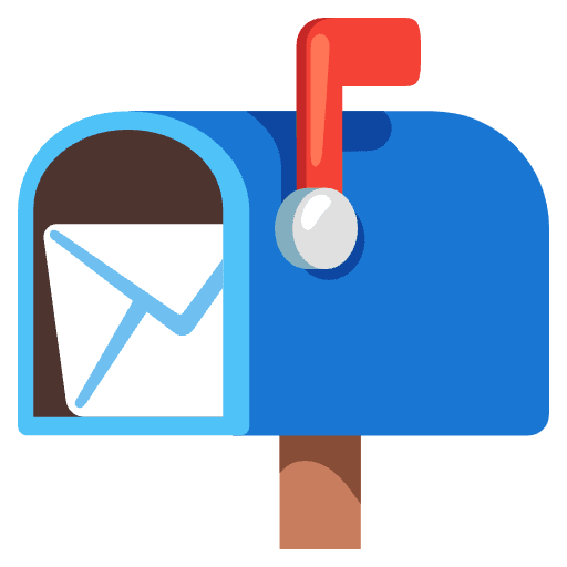 Open Mailbox With Raised Flag Emoji from Noto Emoji Set