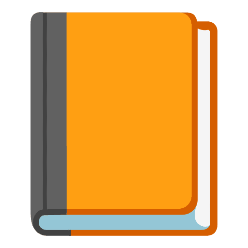 Orange Book Emoji from Noto Emoji Set
