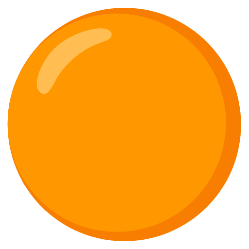 Orange Circle Emoji from Noto Emoji Set