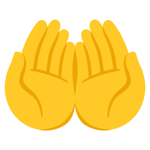 Palms Up Together Emoji from Noto Emojis Set