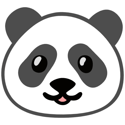 Panda Emoji from Noto Emojis Set