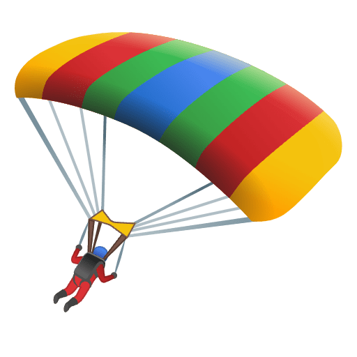 Parachute Emoji from Noto Emojis Set