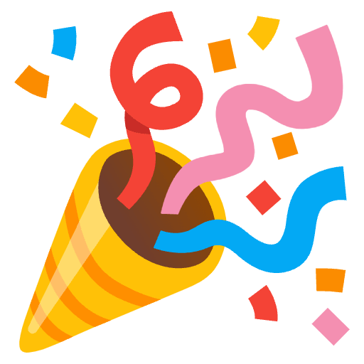 Party Popper Emoji from Noto Emoji Set