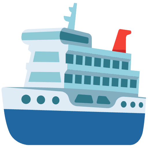 Passenger Ship Emoji from Noto Emojis Set