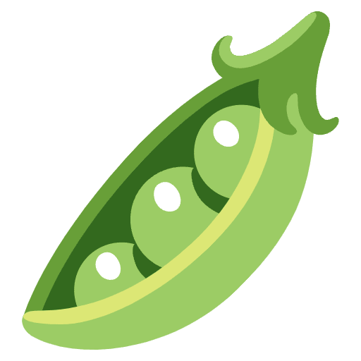 Pea Pod Emoji from Noto Emojis Set