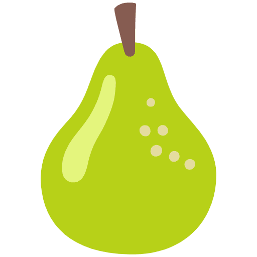 Pear Emoji from Noto Emoji Set