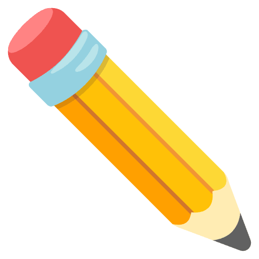 Pencil Emoji from Noto Emojis Set