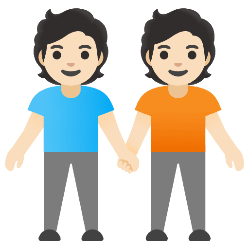 People Holding Hands Light Skin Tone Element from Noto Emojis Set
