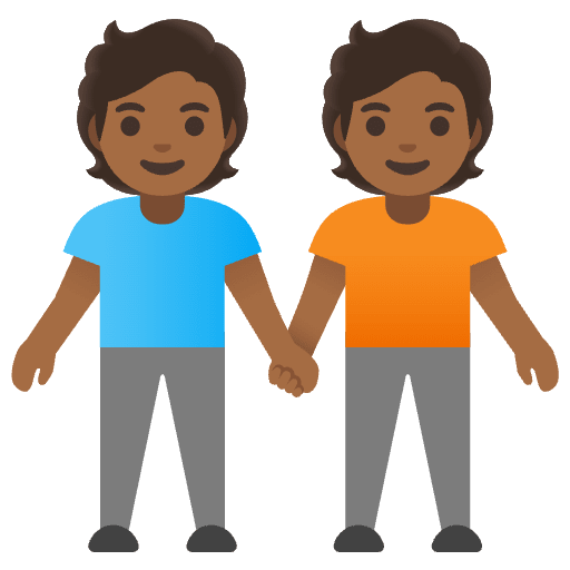 People Holding Hands Medium Dark Skin Tone Element from Noto Emojis Set