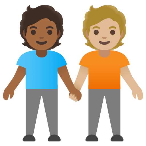 People Holding Hands Medium Dark Skin Tone Medium Light Skin Tone Emoji from Noto Emoji Set