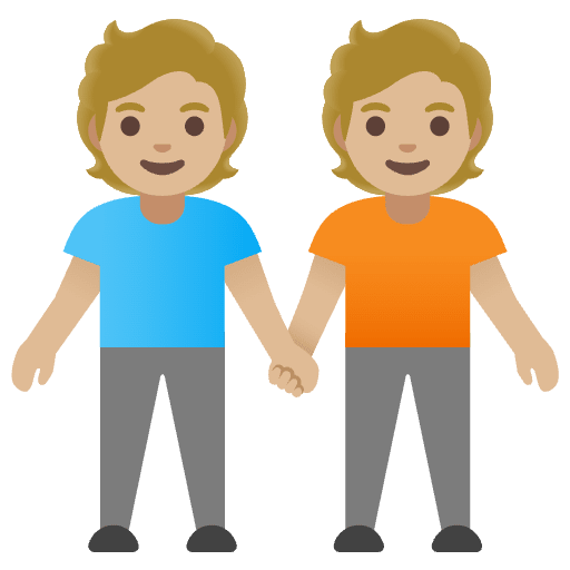 People Holding Hands Medium Light Skin Tone Emoji from Noto Emojis Set