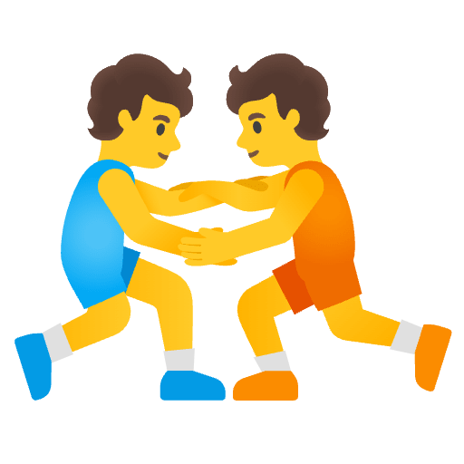 People Wrestling Emoji from Noto Emojis Set