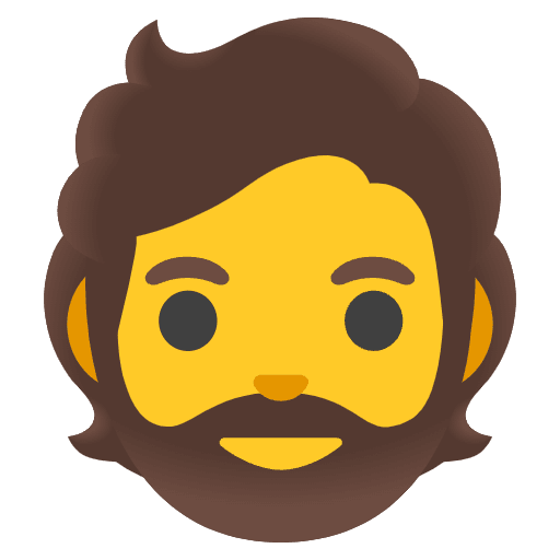 Person Beard Element from Noto Emojis Set